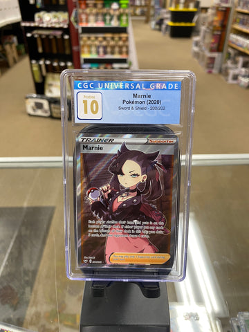 Marnie - Sword and Shield Full Art Graded Pokemon CGC 10 Pristine Gem Mint