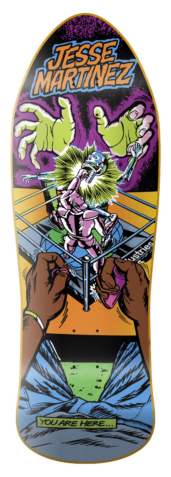 World Industries Jesse Martinez Rock'em Sock'em 10.126" Complete Skateboard