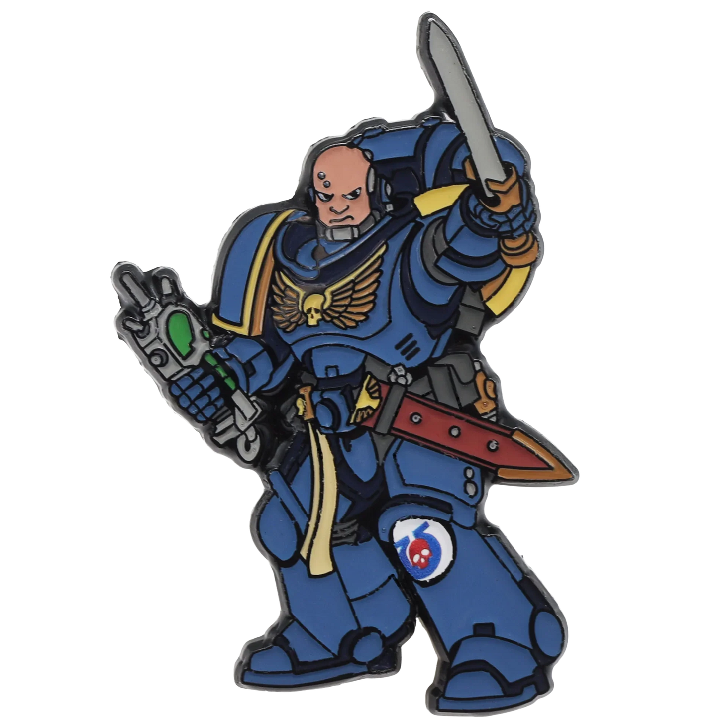 Foam Brain Mystery Loot: 40K Enamel Pins - Ultramarines vs Tyranids