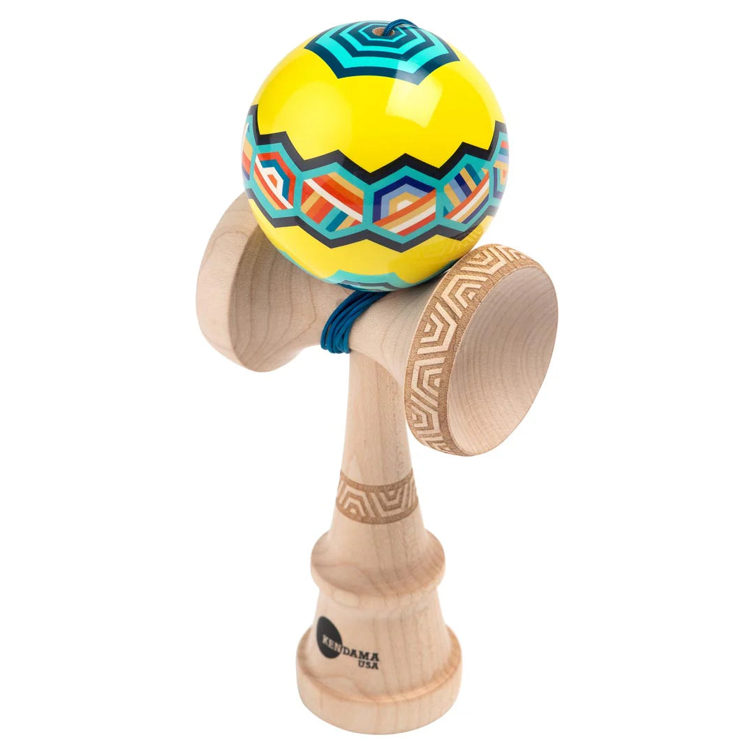 Kaizen Kendama - Nova Shape - Yellow Hex