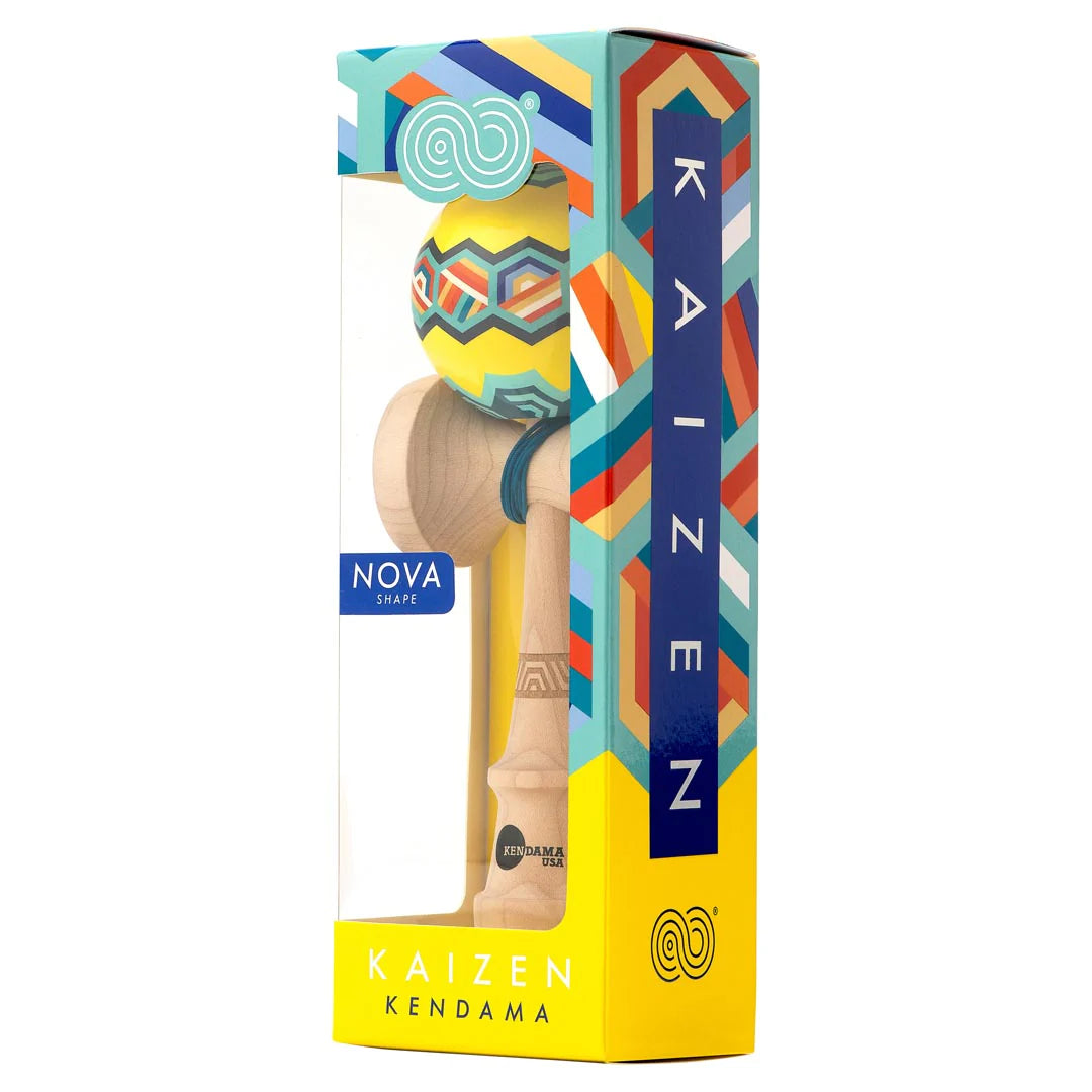Kaizen Kendama - Nova Shape - Yellow Hex