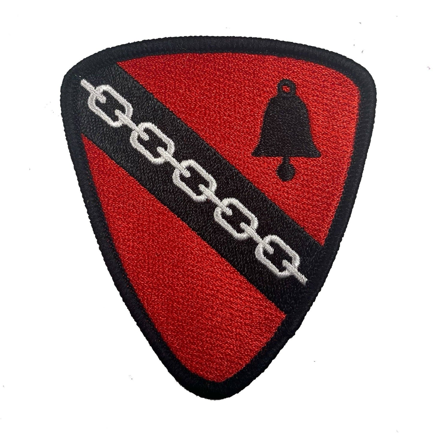 Krampus Bell and Chain Society Heraldic Shield Patch: Iron-on