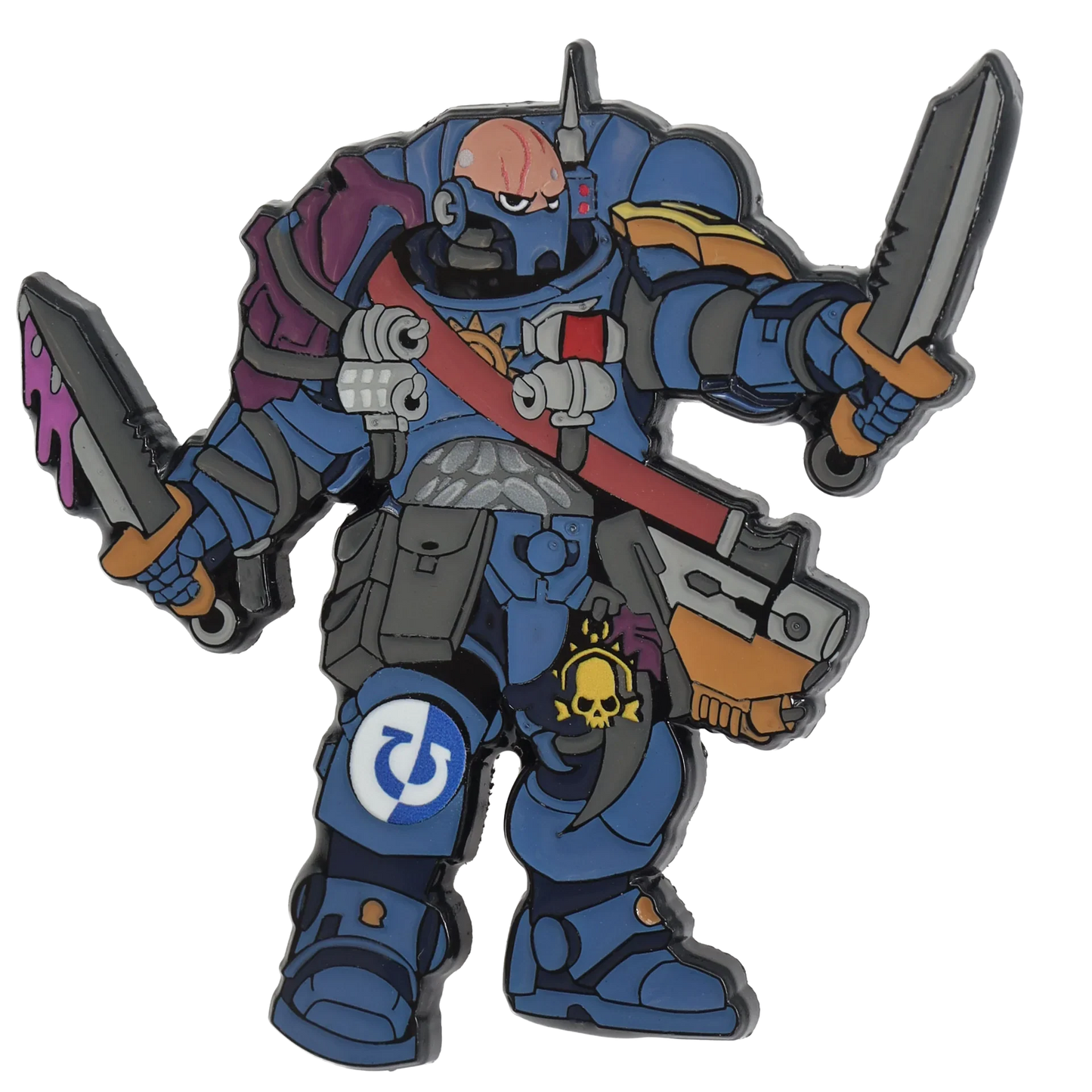 Foam Brain Mystery Loot: 40K Enamel Pins - Ultramarines vs Tyranids