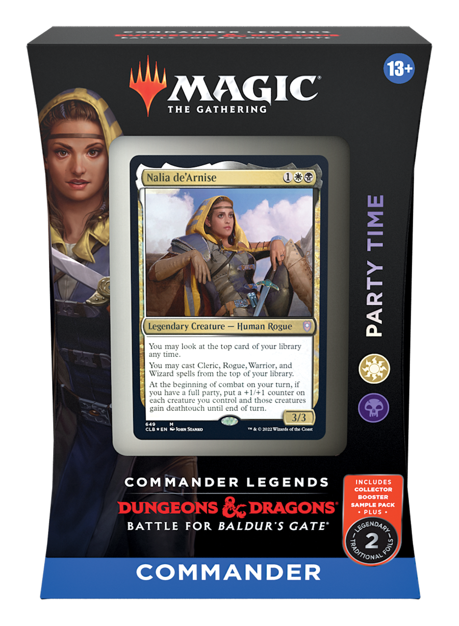 Magic: the Gathering - Commander Legends: Battle for Baldur's Gate Commander Deck - Party Time (White-Black-White)