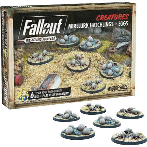 Fallout: Wasteland Warfare - Creatures - Mirelurk Hatchlings + Eggs