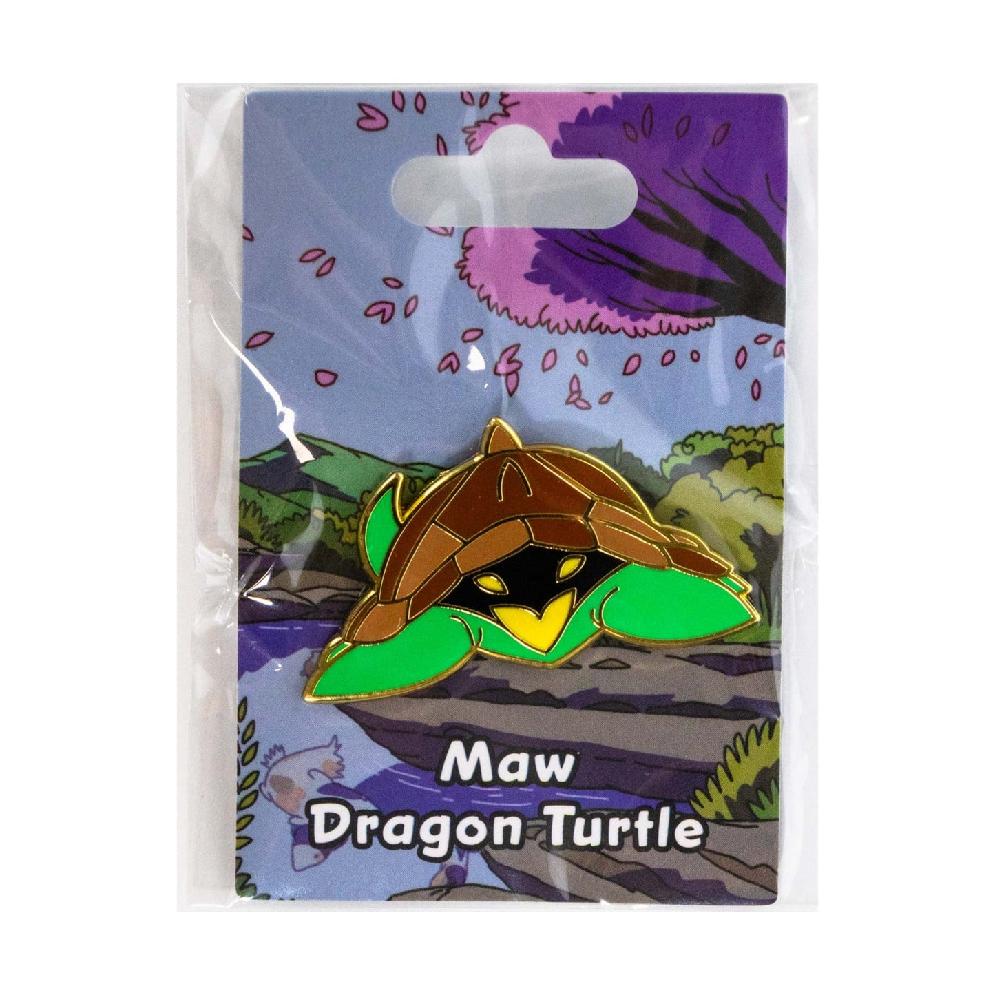 Baby Bestiary: Dragon Turtle Enamel Pin - Paw