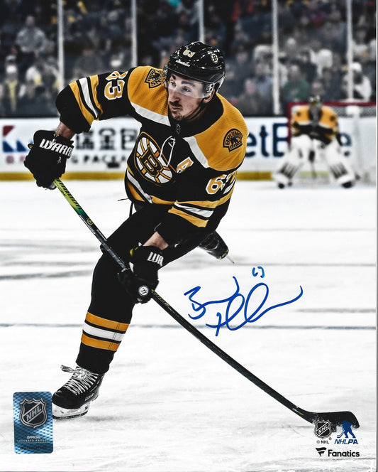 Brad Marchand Slapshot Boston Bruins Autographed 11" x 14" Hockey Photo