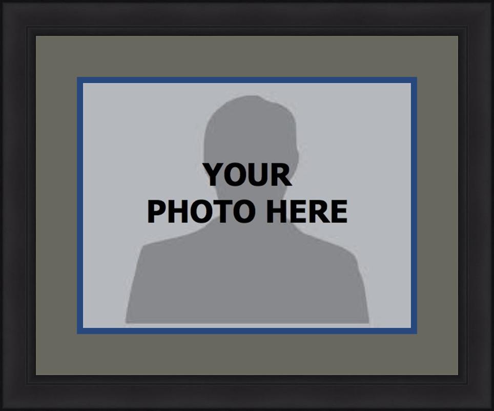 MLB Baseball Photo Picture Frame Kit - Toronto Blue Jays (Gray Matting, Blue Trim)