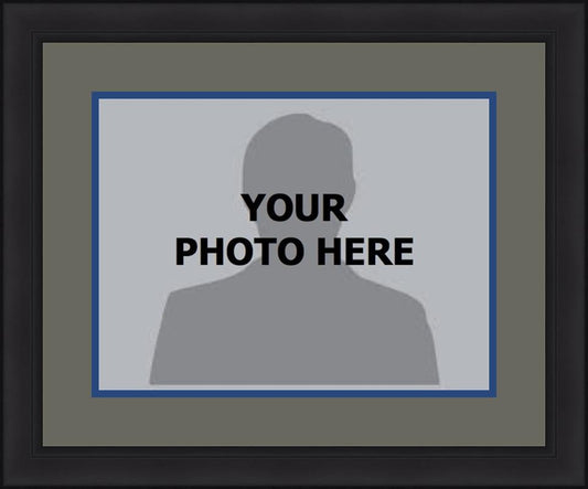 MLB Baseball Photo Picture Frame Kit - Toronto Blue Jays (Gray Matting, Blue Trim)