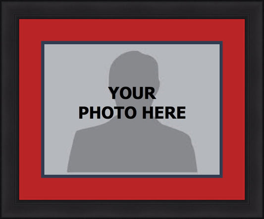 MLB Baseball Photo Picture Frame Kit - Minnesota Twins (Red Matting, Navy Trim)