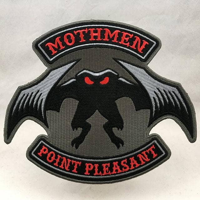 Mothmen Embroidered Patch: Iron-on