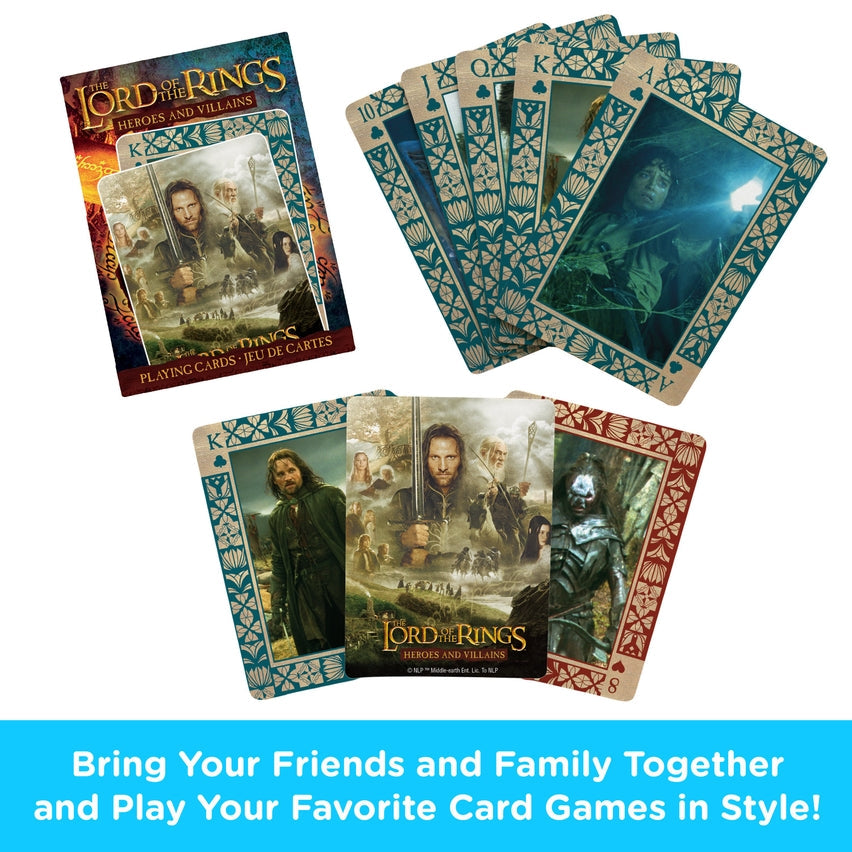 Aquarius Playing Cards: Lord of the Rings - Heroes & Villains