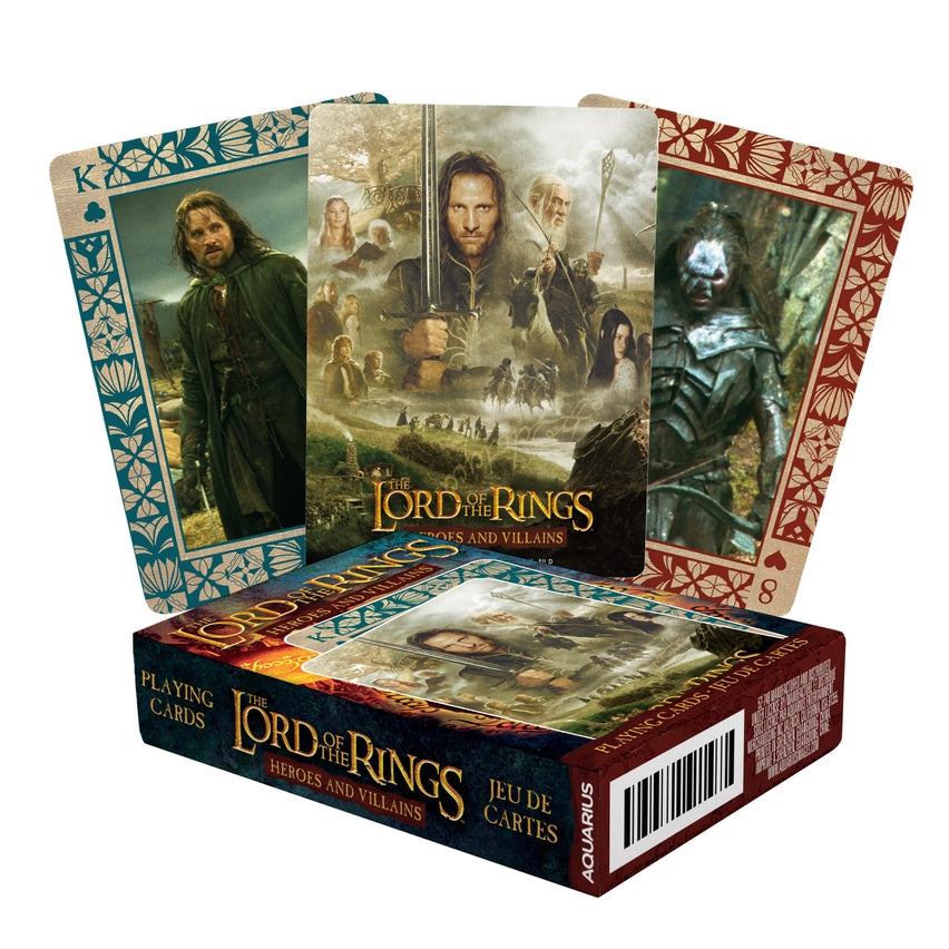 Aquarius Playing Cards: Lord of the Rings - Heroes & Villains