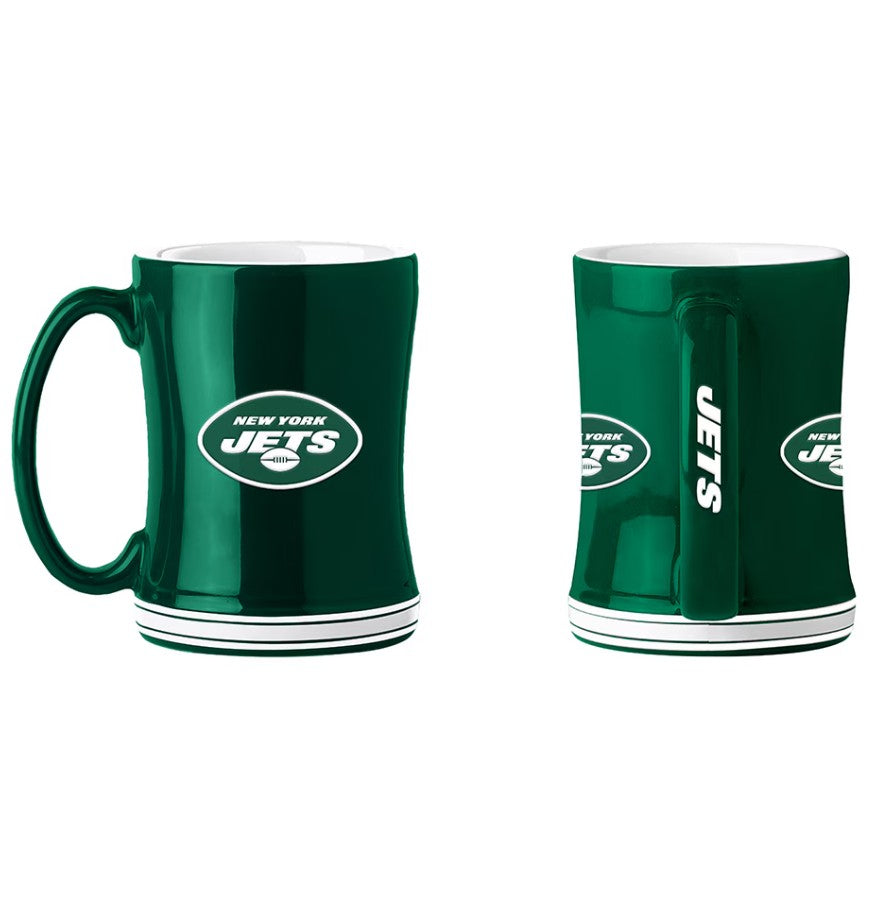New York Jets Logo Relief Coffee Mug