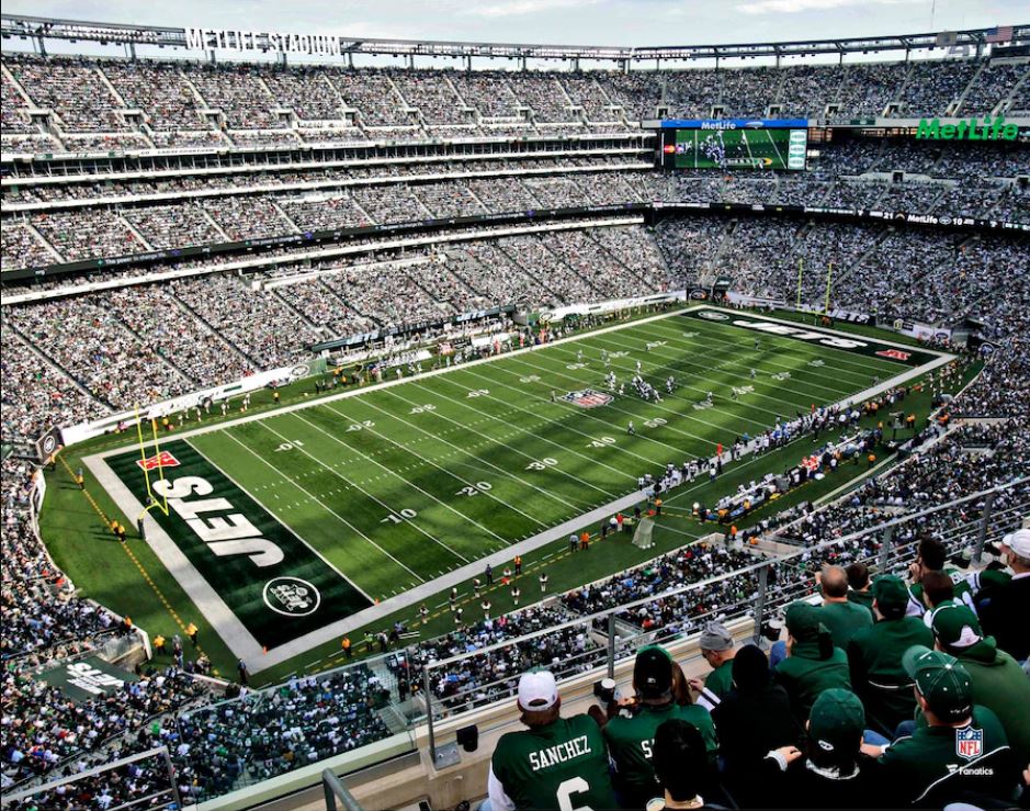 New York Jets MetLife Stadium Aerial View 8" x 10" Football Photo