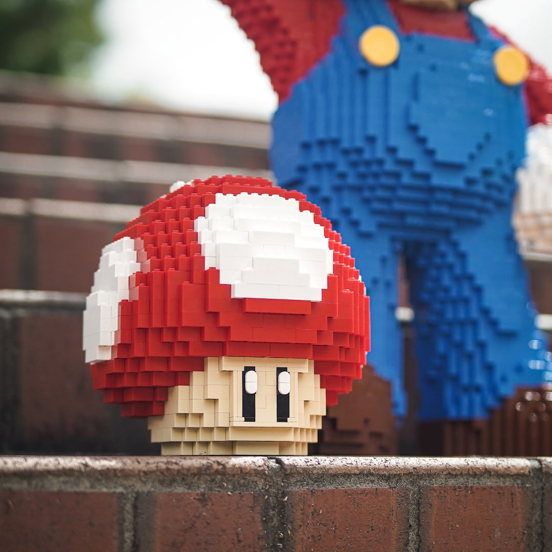 Life-Sized Red Mushroom