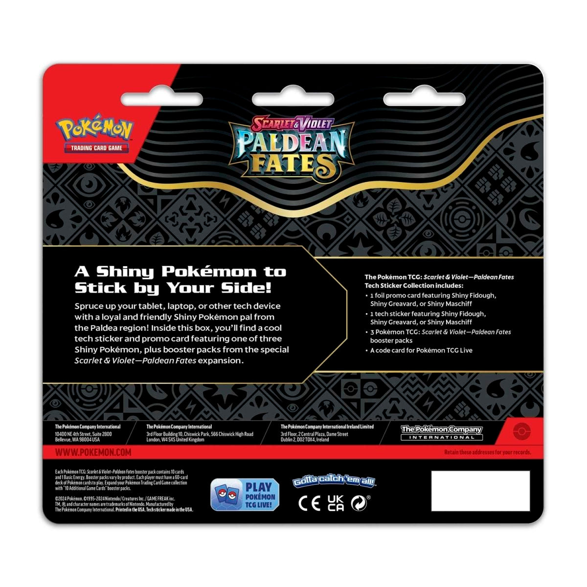 Pokemon: Scarlet & Violet - Paldean Fates Tech Sticker Collection - Shiny Greavard