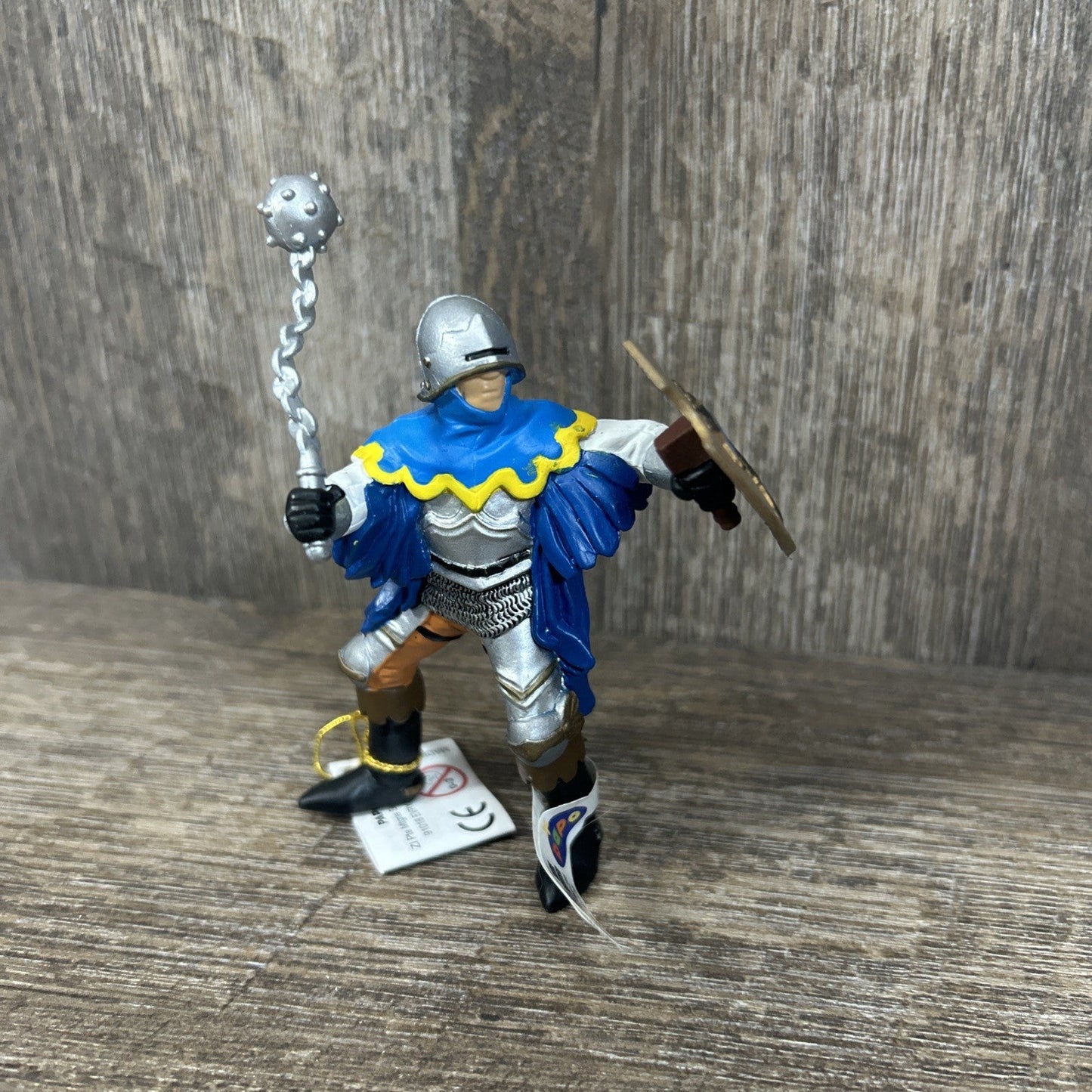 Papo France: Knight Officer with Mace - Blue