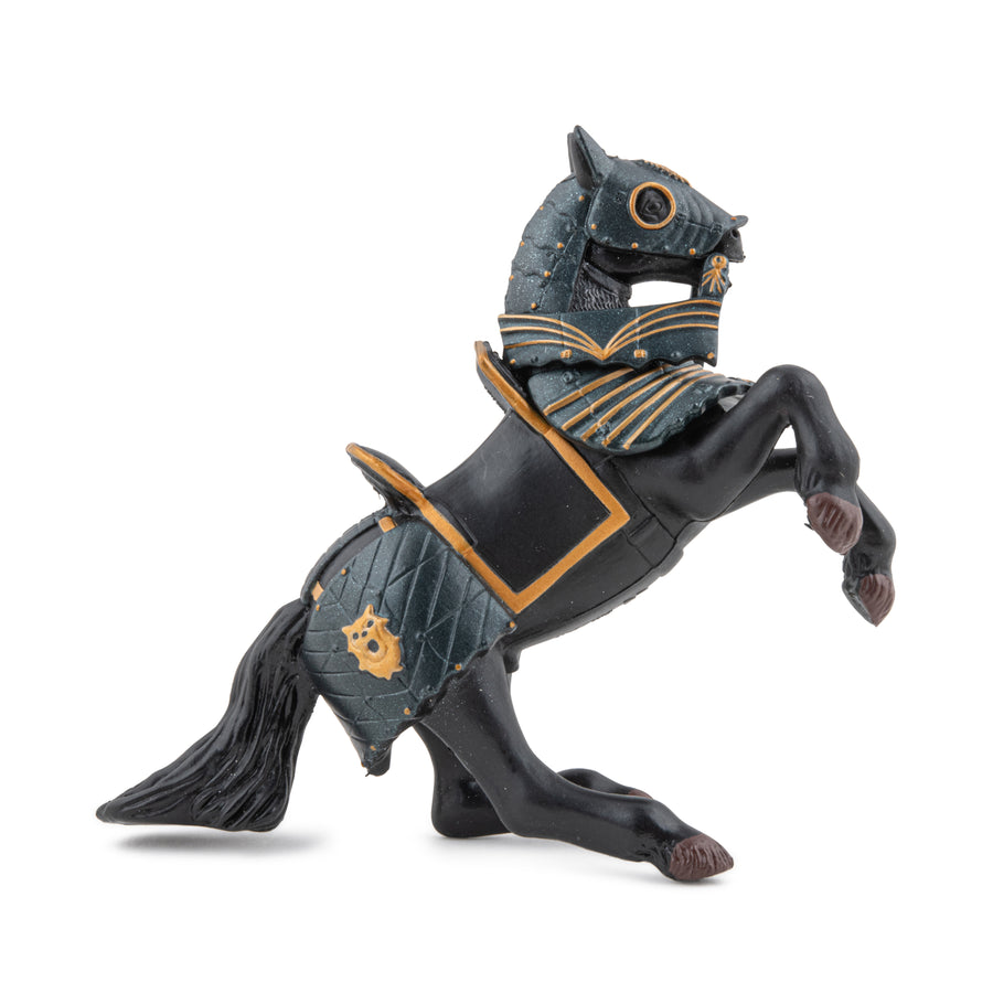 Papo France: Medieval - Black Armored Horse