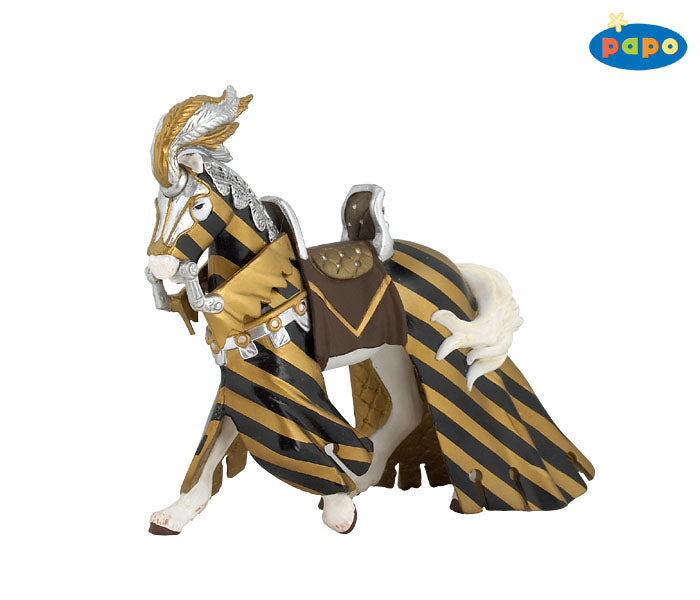 Papo France: Medieval - Draped Tournament Horse - Gold