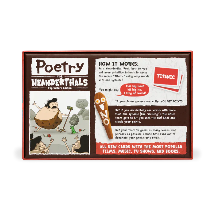 Poetry for Neanderthals Pop Culture Edition