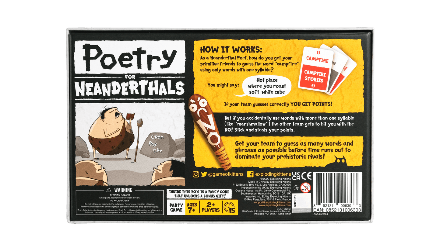 Poetry for Neanderthals