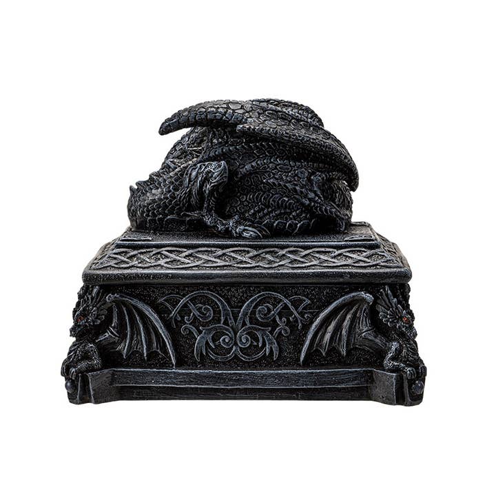 Celtic Dragon Box: Trinket Box - Mythical Winged Guardian