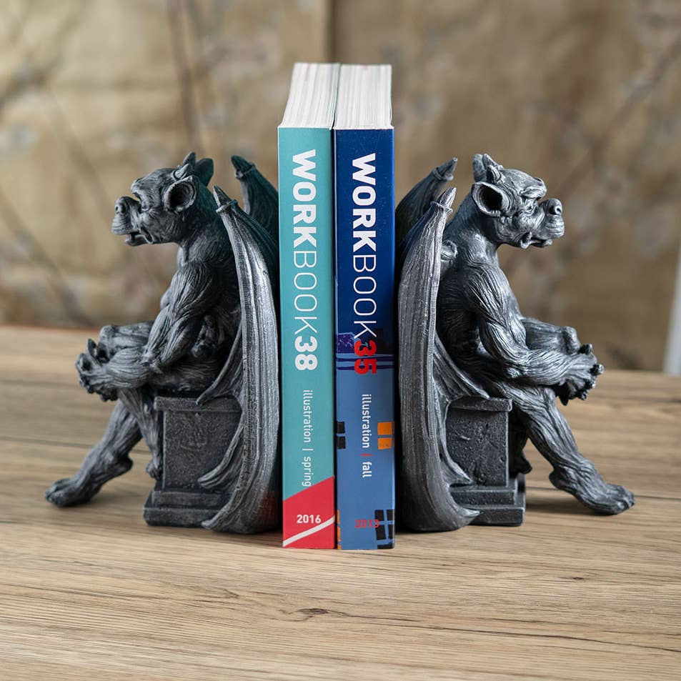Gargoyle Bookends