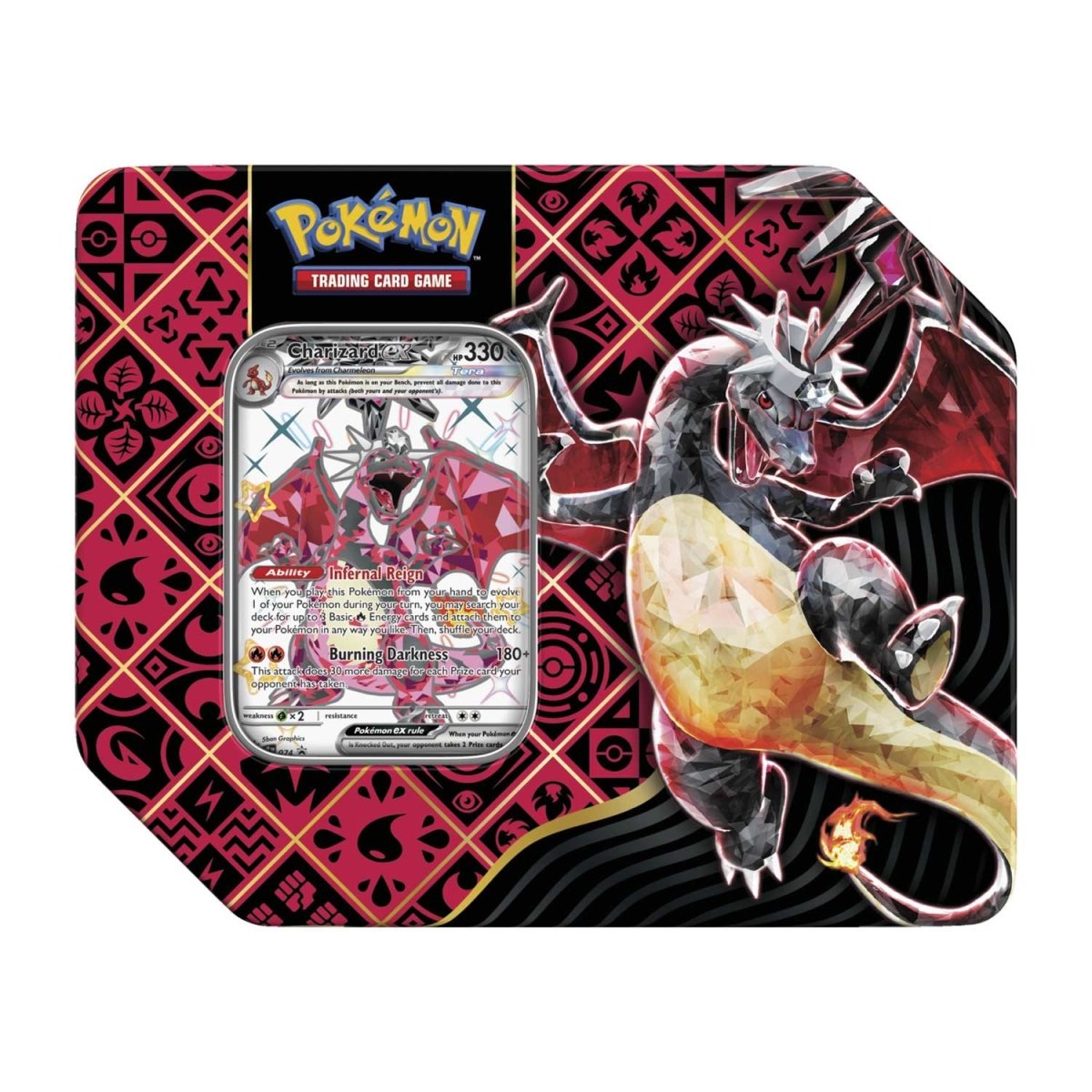 Pokemon: Scarlet & Violet - Paldean Fates - Tin - Shiny Charizard ex