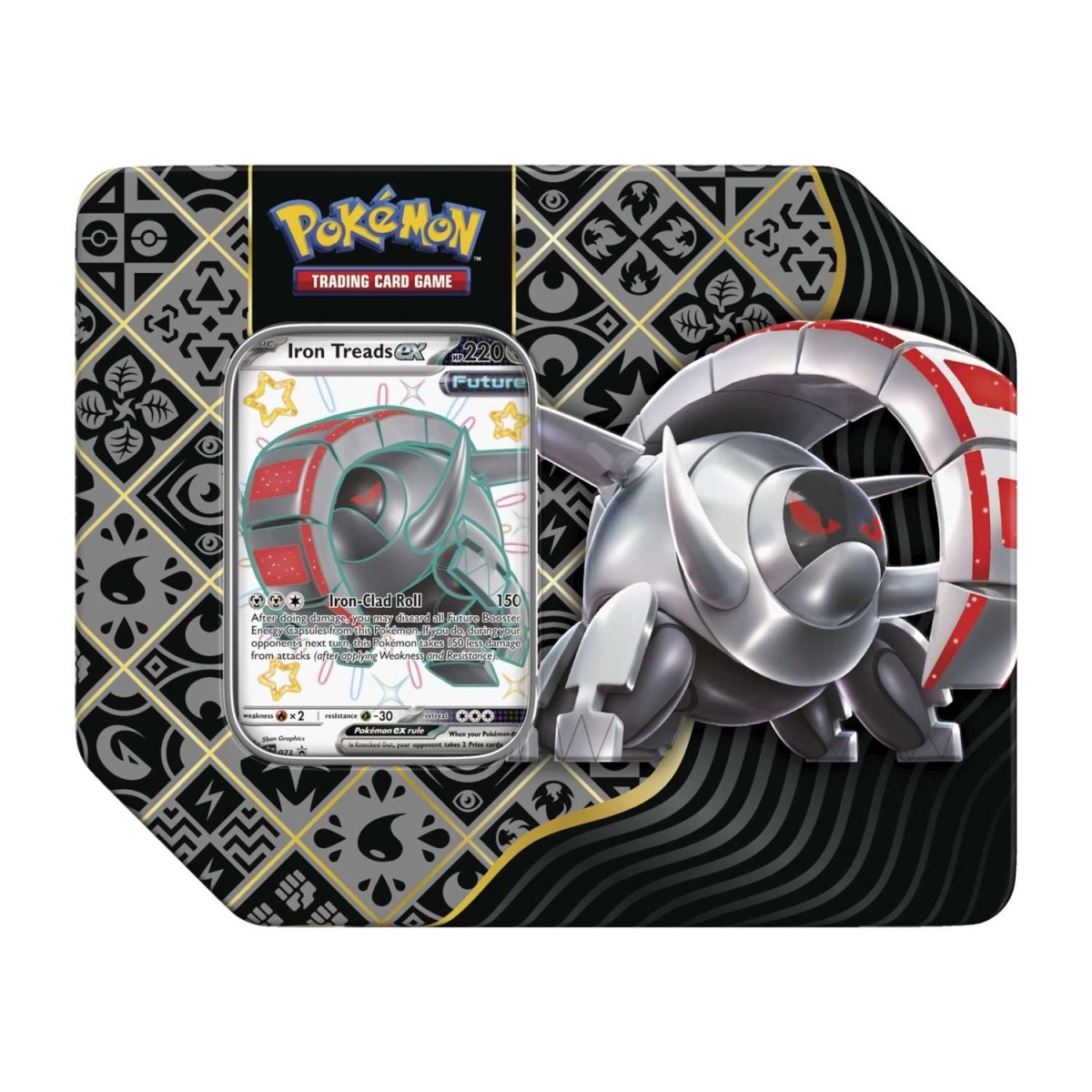 Pokemon: Scarlet & Violet - Paldean Fates - Tin - Shiny Iron Treads ex