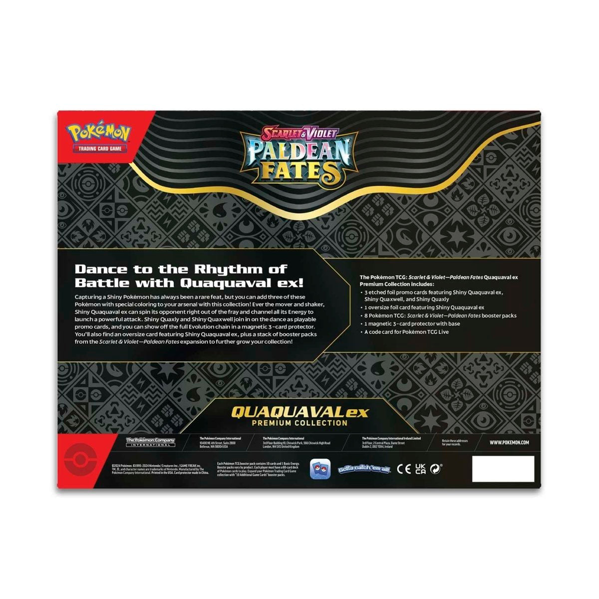 Pokemon: Scarlet & Violet - Paldean Fates - Premium Collection - Quaquaval ex