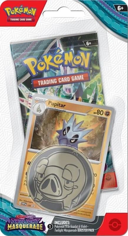 Pokemon: Scarlet & Violet - Twilight Masquerade - Checklane Blister Pack - Pupitar