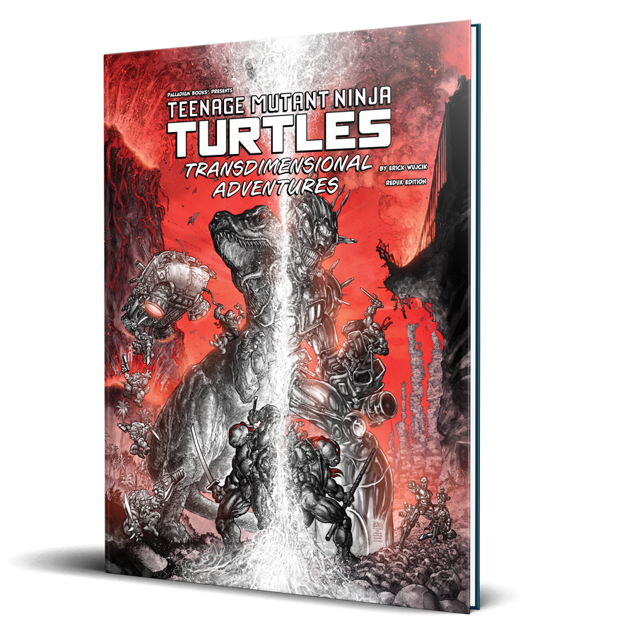 Palladium Books: Teenage Mutant Ninja Turtles - Transdimensional Adventures -  Black White & Red - Redux Edition