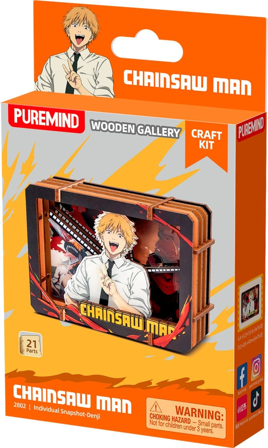 Puremind: Craft Kit - Wooden Gallery - Individual Snapshot - Chainsaw Man - Denji