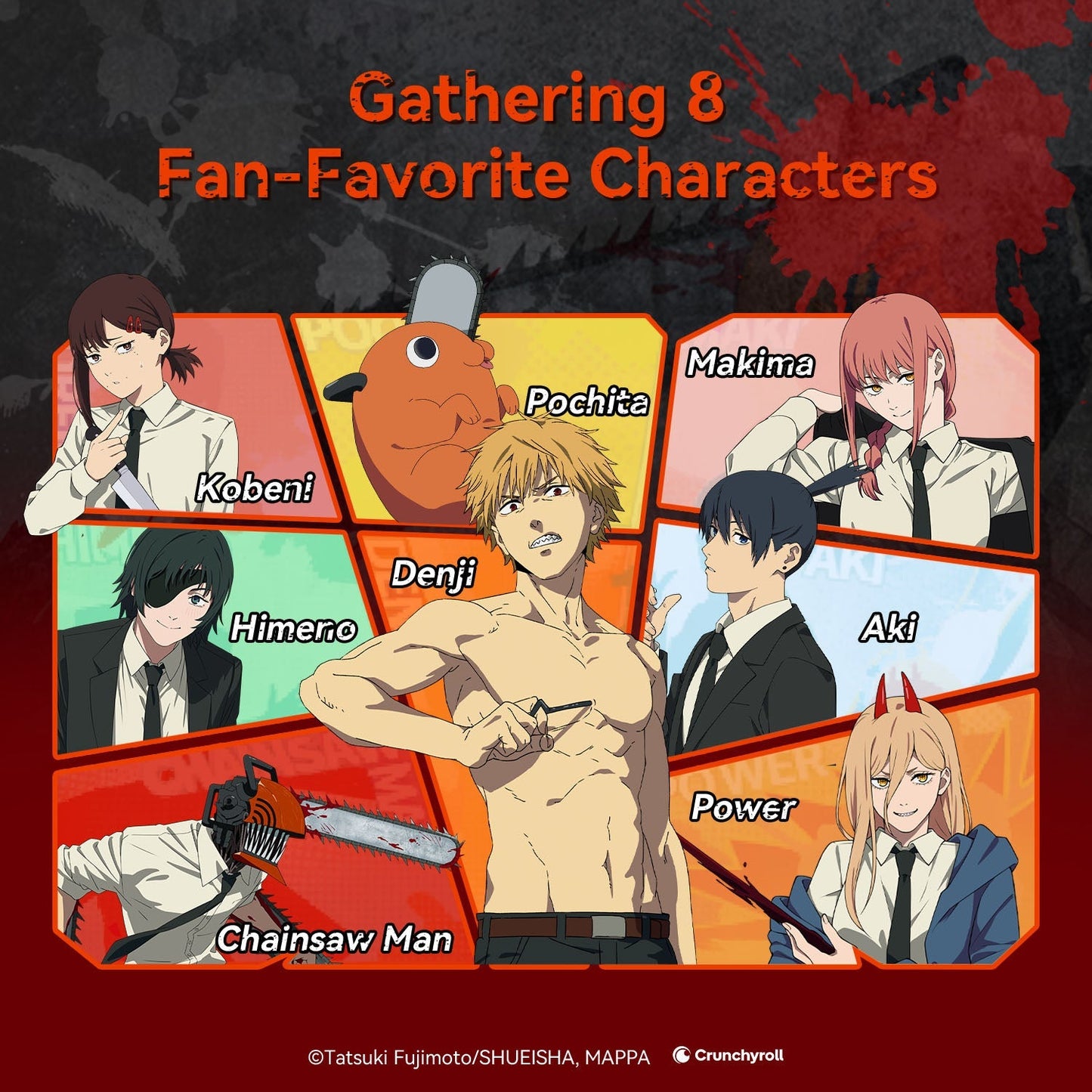Puremind: Craft Kit - Wooden Gallery - Characters United - Chainsaw Man - Large