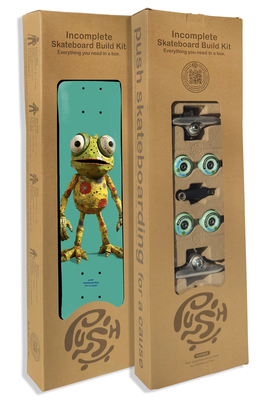 PUSH "Frogster" 7.75" IN-COMPLETE SKATEBOARD