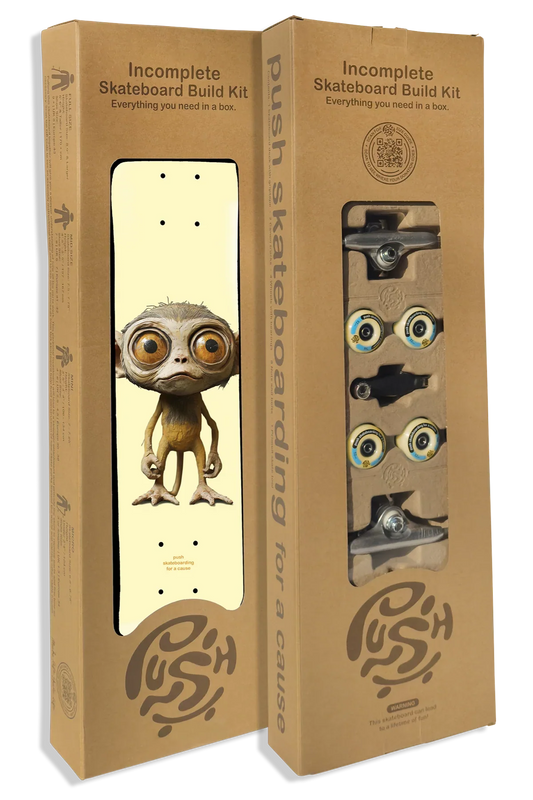 PUSH "Lil Chimp" 7.25" IN-COMPLETE SKATEBOARD