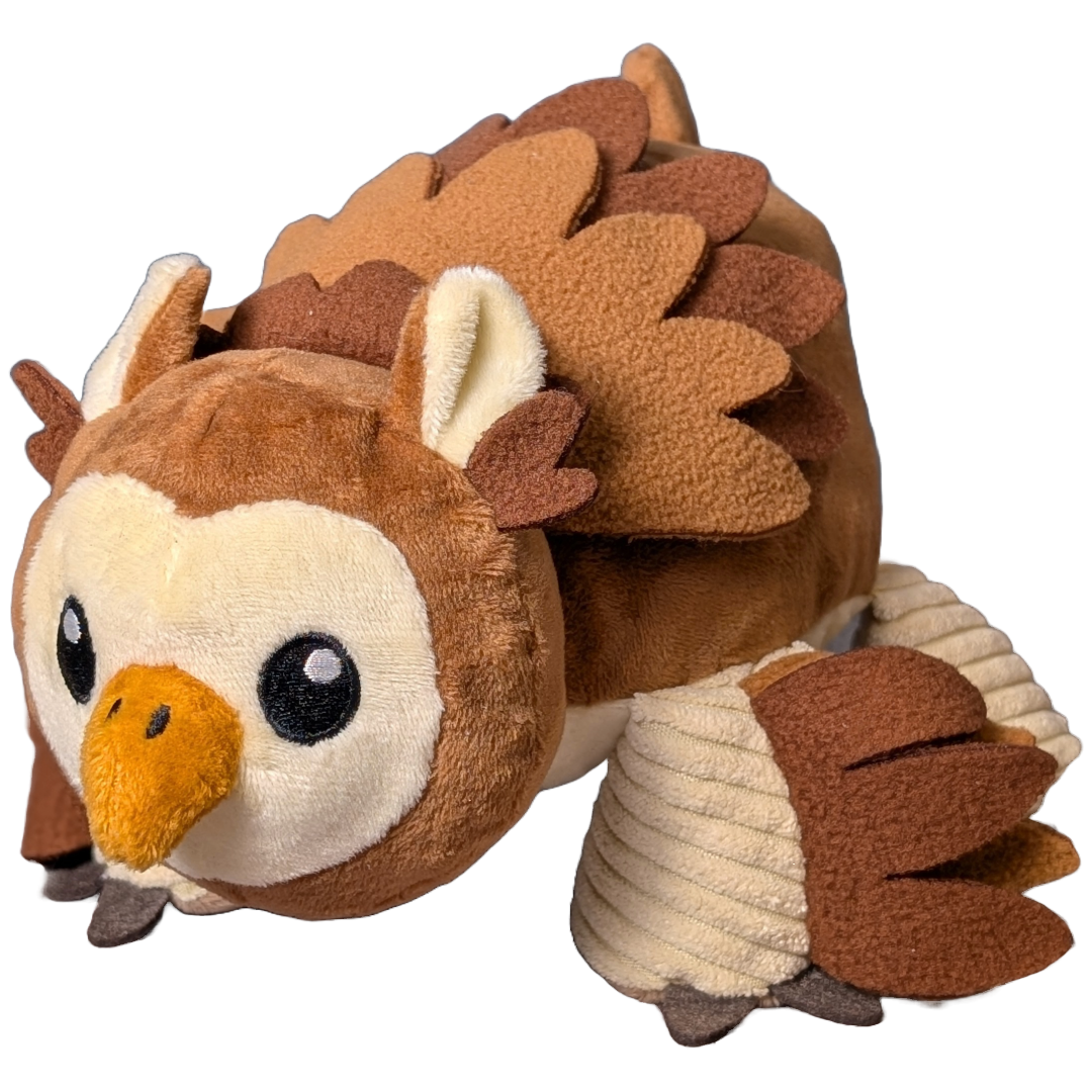 Paw-lymorph Dog Toy: Oatmeal the Owlbear
