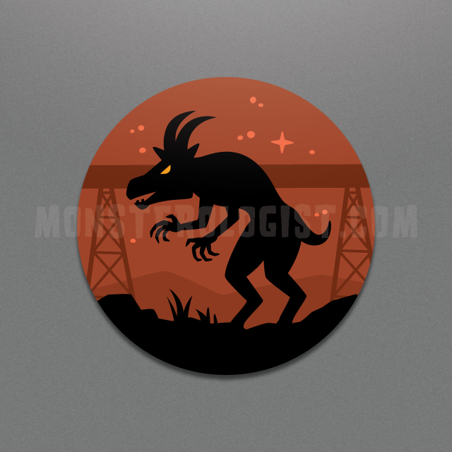 Pope Lick Goatman Circle Sticker