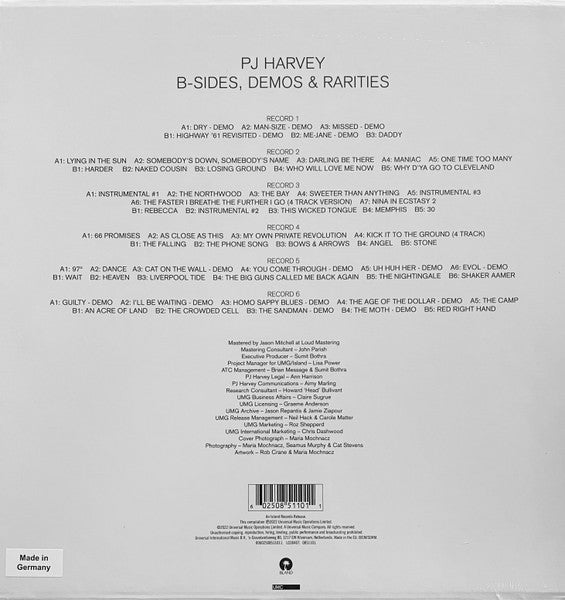 PJ Harvey - B-Sides, Demos & Rarities 6x 180G Vinyl LP Record Box Set