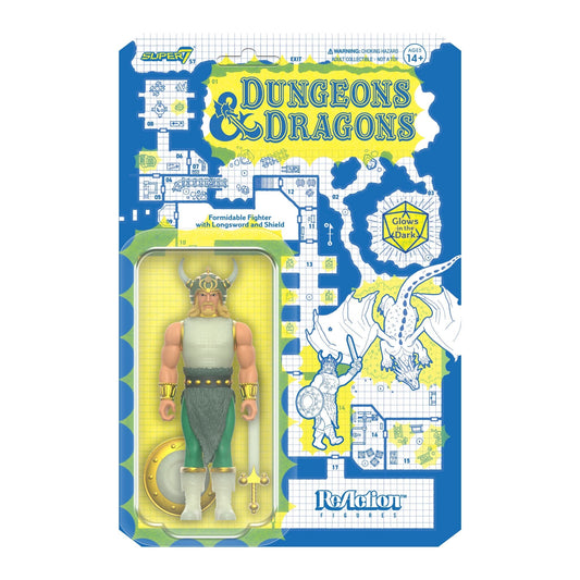 Super7 x DUNGEONS & DRAGONS - Formidable Fighter (GLOW-IN-THE-DARK) ReAction Figure