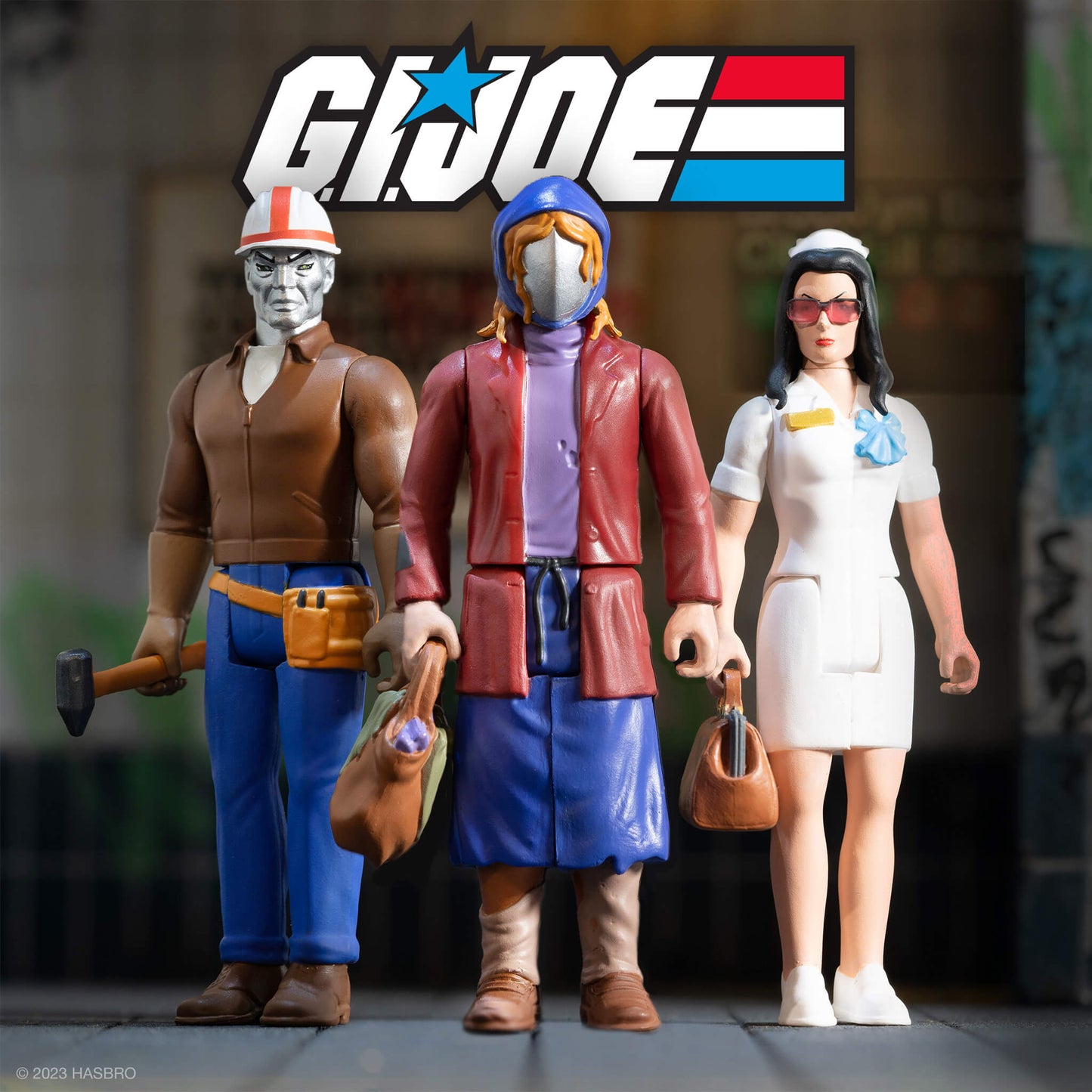 Super7 x G.I. Joe  Cobra Escape Pack ReAction Figure Set 3 pk