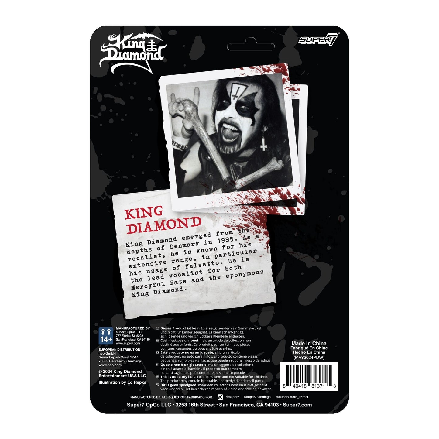 Super7 x KING DIAMOND ReAction Figure