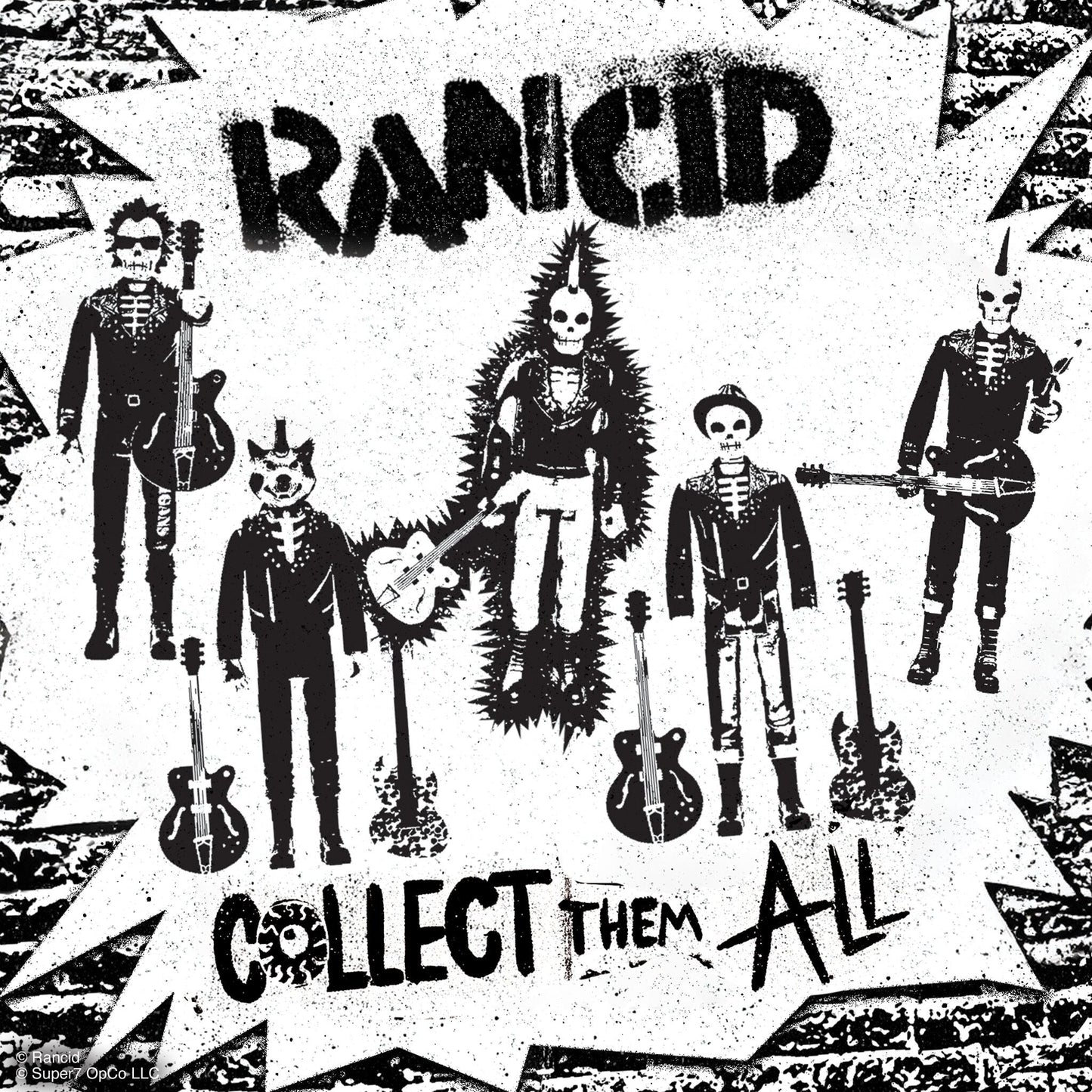 Super7 x Rancid - Skeletim (Time Bomb) ReAction Figure