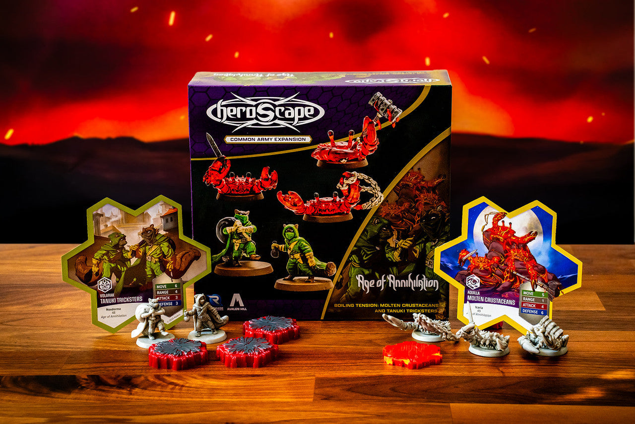 Heroscape: Molten Crustaceans & Tanuki Tricksters Common Army Expansion