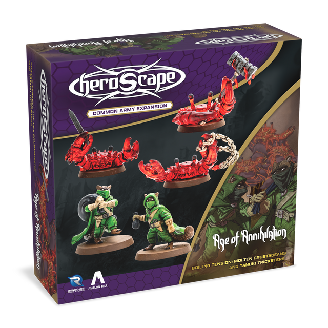 Heroscape: Molten Crustaceans & Tanuki Tricksters Common Army Expansion