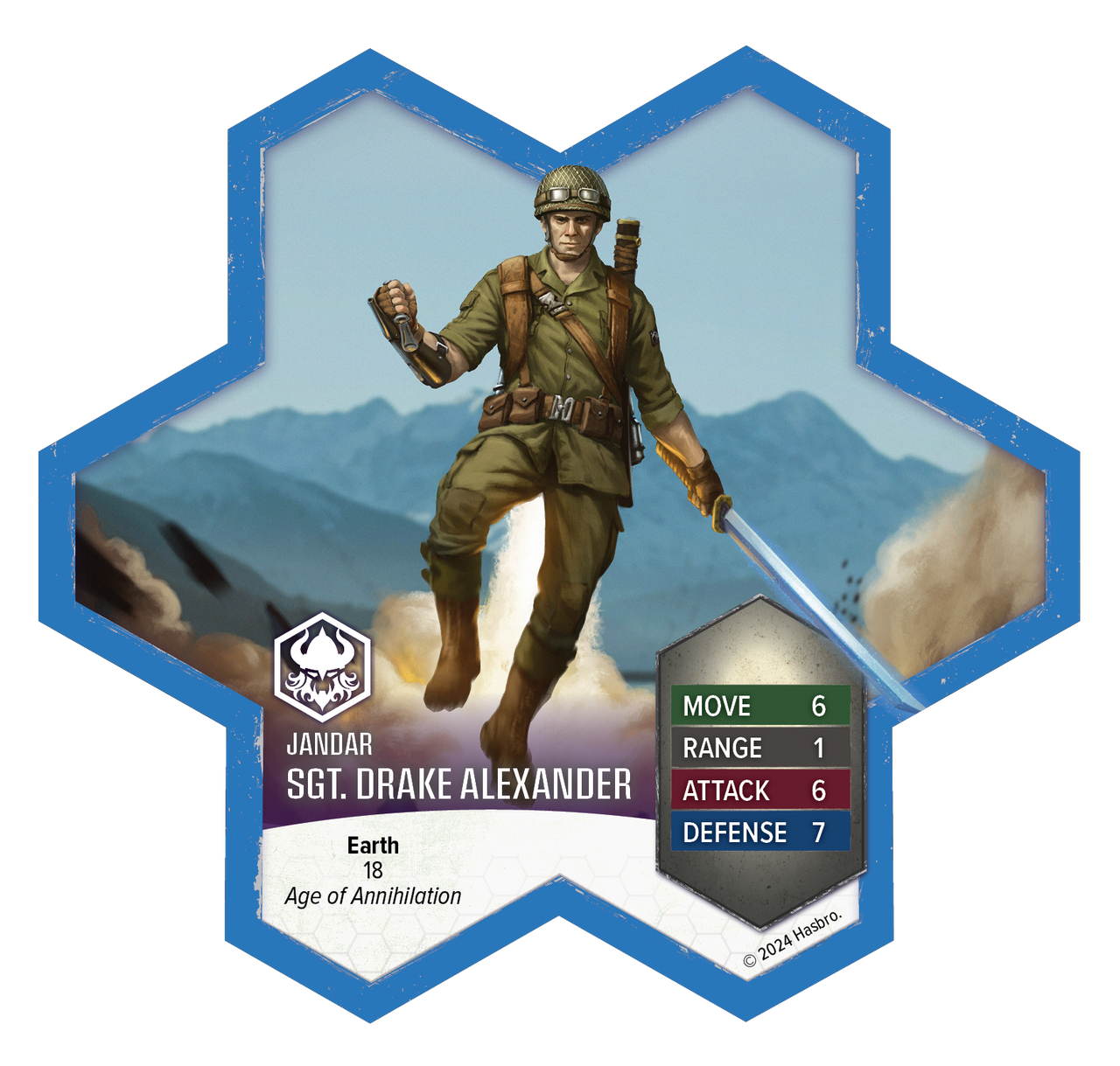 Heroscape: Age of Annihilation - Sgt. Drake Alexander Miniature Promo