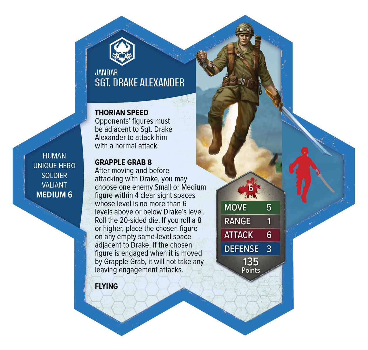 Heroscape: Age of Annihilation - Sgt. Drake Alexander Miniature Promo