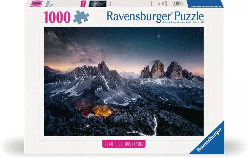 Ravensburger: Puzzle - Puzzle Highlights - Beautiful Mountains - Three Peaks, Dolomites