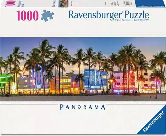 Ravensburger: Puzzle - Panorama - Night Glow on Ocean Drive